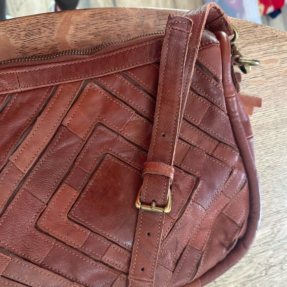 Monserat De Lucca Benecio Crossbody Leather Bag Purse - Picture 16 of 16